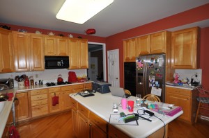 Before picture of kitchen cabinets