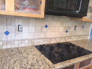 Backsplash and counters, AFTER